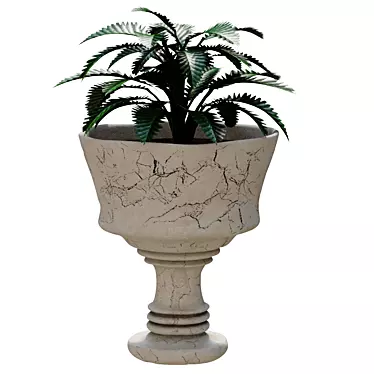 Elegant Pottery Vase 3D model image 1 