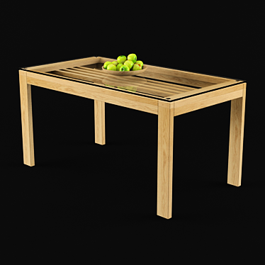 Elegant Dining Table in 3D 3D model image 1 