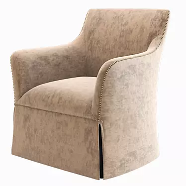 Elegant Tiffany Swivel Chair 3D model image 1 