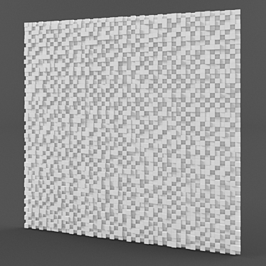 Stucco - 500x500mm Tiles, 10x10mm Squares  Elegant and Modern Design 3D model image 1 