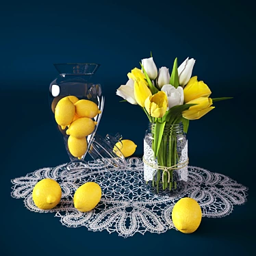 lemon and tulips