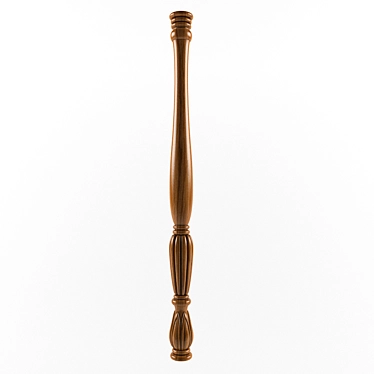 Wooden Baluster 3D model image 1 