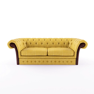 Leather Sofa 3D model image 1 