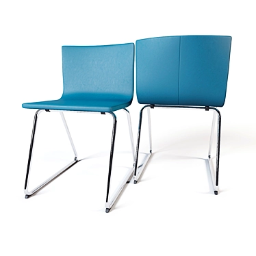 Modern Leather Bernhard Chair 3D model image 1 