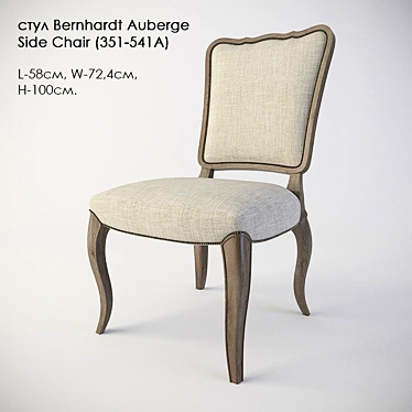 Bernhardt Auberge Side Chair: Luxury and Elegance Combined 3D model image 1 