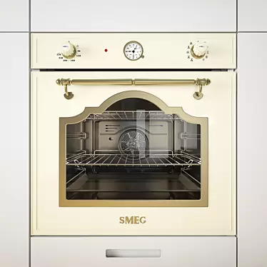 Sleek Smeg Cortina Oven 3D model image 1 