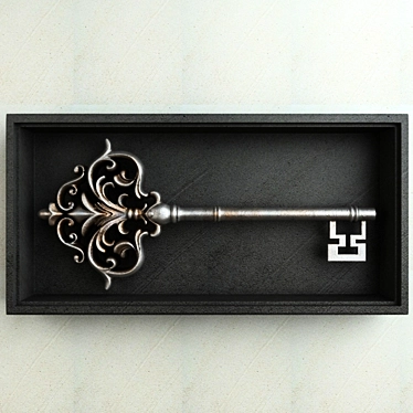 Vintage Key Ornament 3D model image 1 