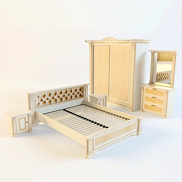 Classic Bedroom Set 3D model image 1 