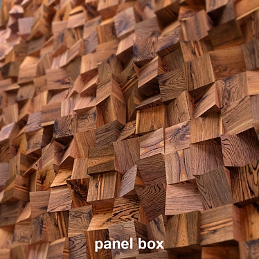 Angular Panel Box: 100x100x100 Element, 900x900x100 Module 3D model image 1 