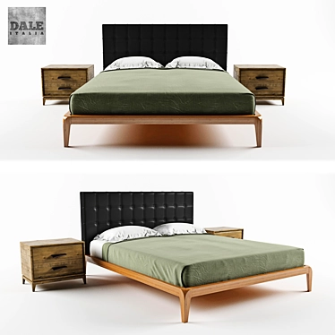 Italian Elegance in Bed: Dale Italia 3D model image 1 