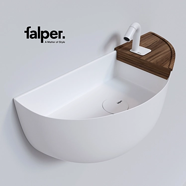 Stylish Falper Bowllino Sink 3D model image 1 