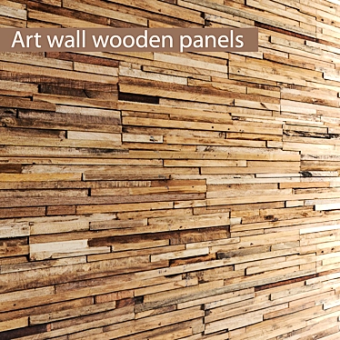 Artistic Tiled Board Wall 3D model image 1 