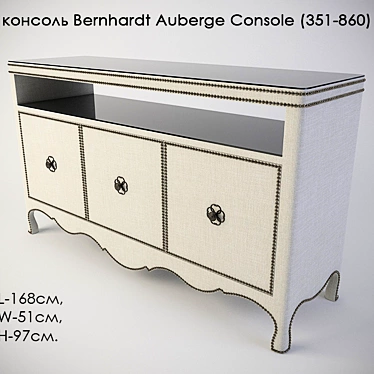 Elegant Bernhardt Auberge Console 3D model image 1 