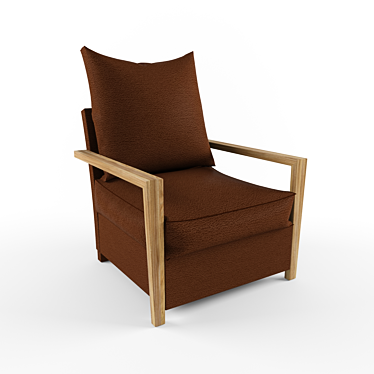 Sleek Scandinavian Design Chair 3D model image 1 