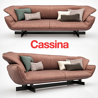 Cassina Modern Sofa: Sleek Design, Perfect Comfort 3D model image 1 