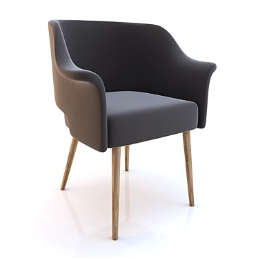Elegant Ergonomic Chair - 001 3D model image 1 