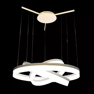 Sleek LED Pendant Light 3D model image 1 