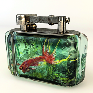 Aquarium Table Lighter: Luxury and Elegance 3D model image 1 