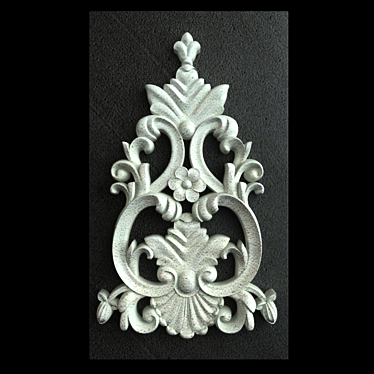 Elegant Carved Decor 001 3D model image 1 