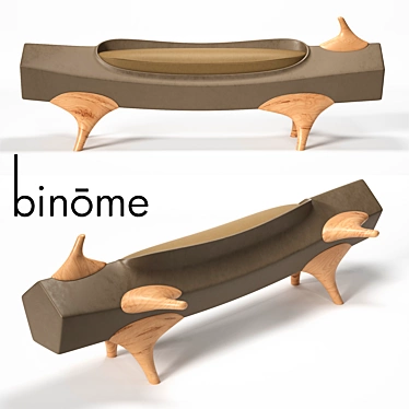 Binome RONCE Bench - Modern and Stylish 3D model image 1 