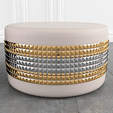 Luxury Lee Broom Salon Ottoman 3D model image 1 