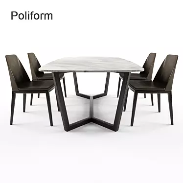 Poliform Concorde table + Grace Chair