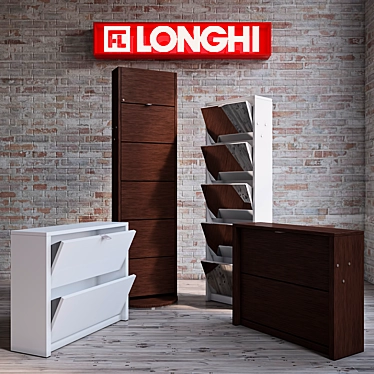 Domina Longhi Shoe Storage 3D model image 1 