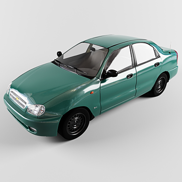 Chevrolet Lanos: Smooth Unsewn Exterior 3D model image 1 