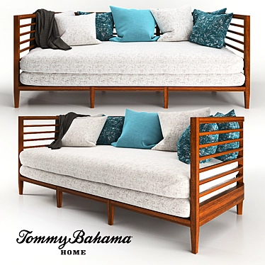 Tommy Bahama Lucia Sofa: Elegant & Comfortable 3D model image 1 