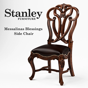 Elegant Messalinas Blessings Side Chair 3D model image 1 