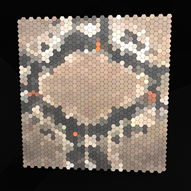 Hex Viper Mosaic Tile 3D model image 1 