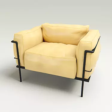 Luxury Leather Seat 3D model image 1 