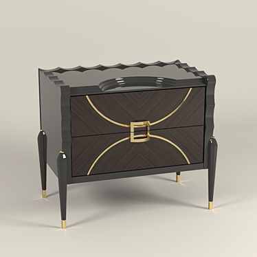 Art Glamour 7022 Bedside Cabinet 3D model image 1 