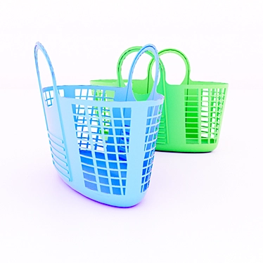Title: Versatile Storage Baskets 3D model image 1 