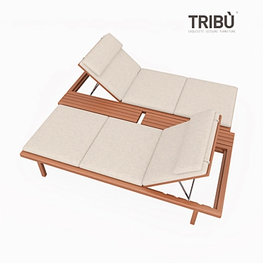 Revive Your Space with the Tribu Vis à Vis Lounger 3D model image 1 