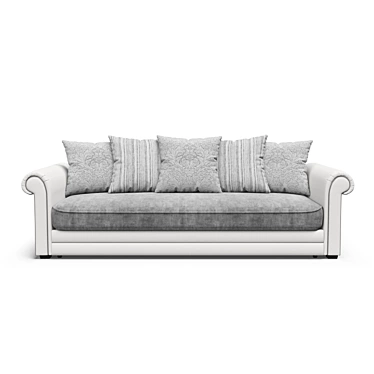 Hamburg Straight Sofa 3D model image 1 