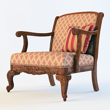 Elegant Maravilla Arm Chair 3D model image 1 