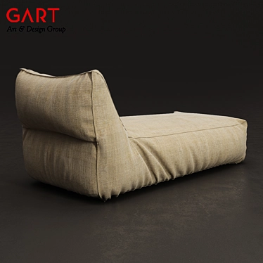 Elegant Italian Spa Chaise 3D model image 1 