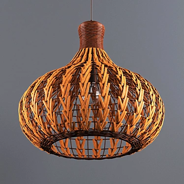 rattan chandelier