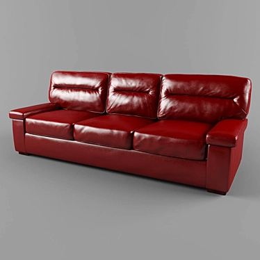 Modern Casino Red Sofa 3D model image 1 