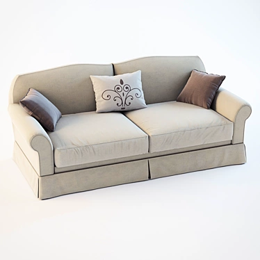 Clotilde Gala Sofa 3D model image 1 