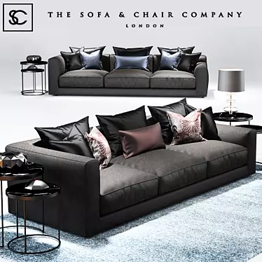 Elis Sofa Set: Luxury and Elegance 3D model image 1 