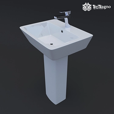 BelBango MONTI Ceramic Sink 3D model image 1 