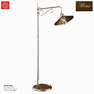 Elegant Portico Lamp: Art.427 3D model image 1 