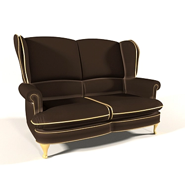Plush Comfort Sofa 3D model image 1 