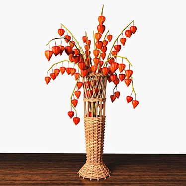 Cape Gooseberry Vase: Elegant and Unique 3D model image 1 