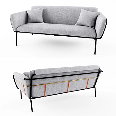 Luxurious Valet Love Seat - Stellar Works 3D model image 1 