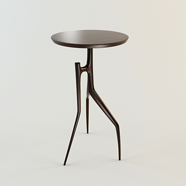 Stylish Bathroom Table with Unique Koryazhka Leg 3D model image 1 