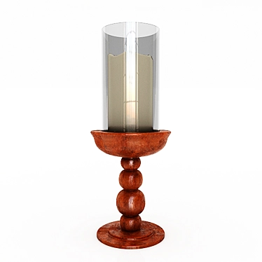 Elegant Interiors: 30cm Tall Candlestick 3D model image 1 