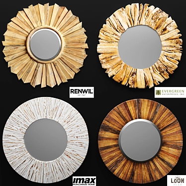 Reflect & Refresh: Set of Chic Mirrors 3D model image 1 